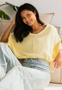 Draped Sleeve Top