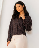 Polka Dot Satin Blouse