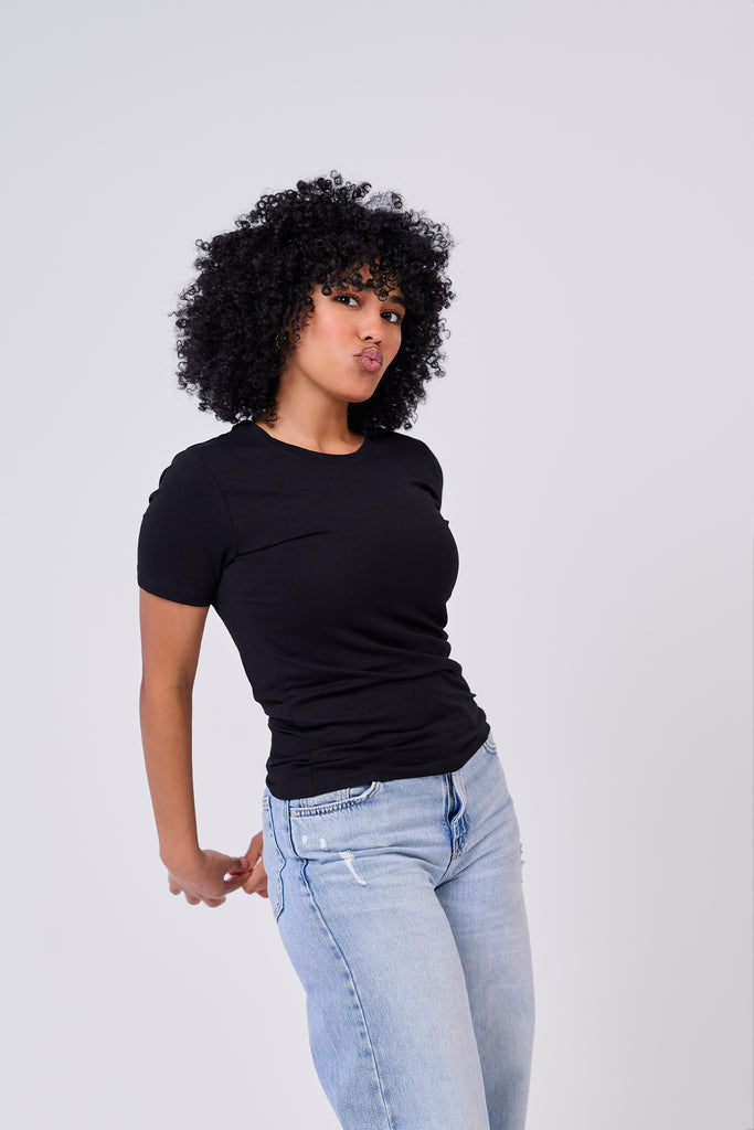 Daily Basic Tee - Black – COCKATOO