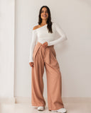 Linen Wide-Leg Pants