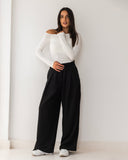 Linen Wide-Leg Pants