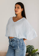 Draped Sleeve Top