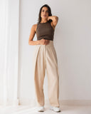 Pinstripe Wide Leg Pants