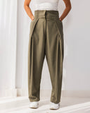 Pinstripe Wide Leg Pants