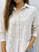 Embroidered Linen Shirt