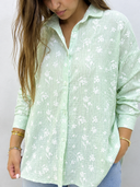 Embroidered Linen Shirt