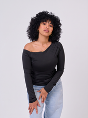 Soft Touch One Shoulder Top